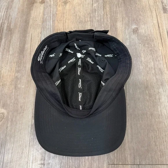 Titleist Hat Men's Black White Grey Rock Golf Club Adjustable Hook & Loop Cap - Picture 4 of 4